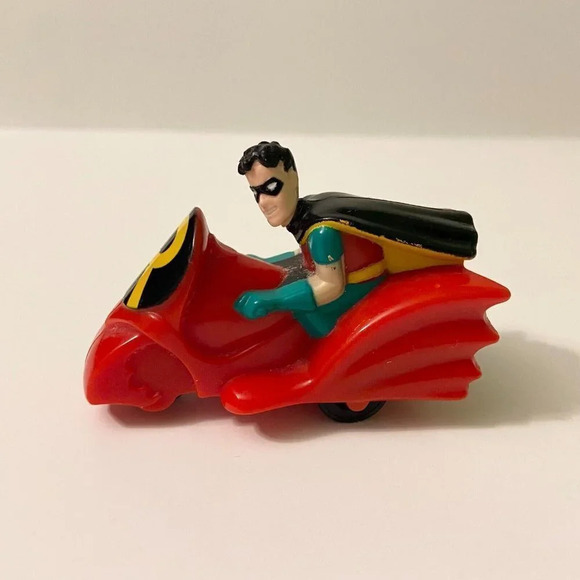 Vintage 1991 - 1993 Batman Robin & Catwoman Mcdonald's Toys On Wheels DC Comics - Picture 2 of 10